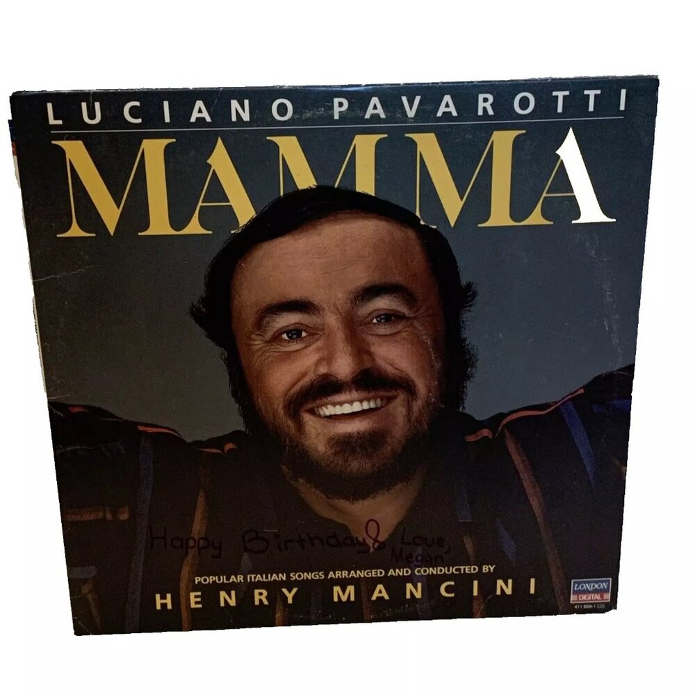 Luciano Pavarotti / Henry Mancini Mamma (Vinyl, 1984) London 411 959-1 NM LP